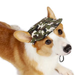 Camouflage Dog Baseball Cap for Outdoor Sun Protection - GreenFur