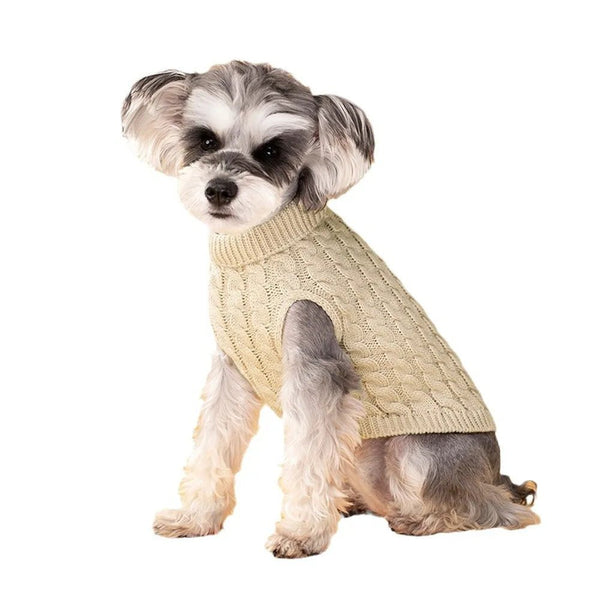 Candy - Colored Knit Sweater for Dogs Warm & Cozy Pullover with Ribbed Collar - GreenFur