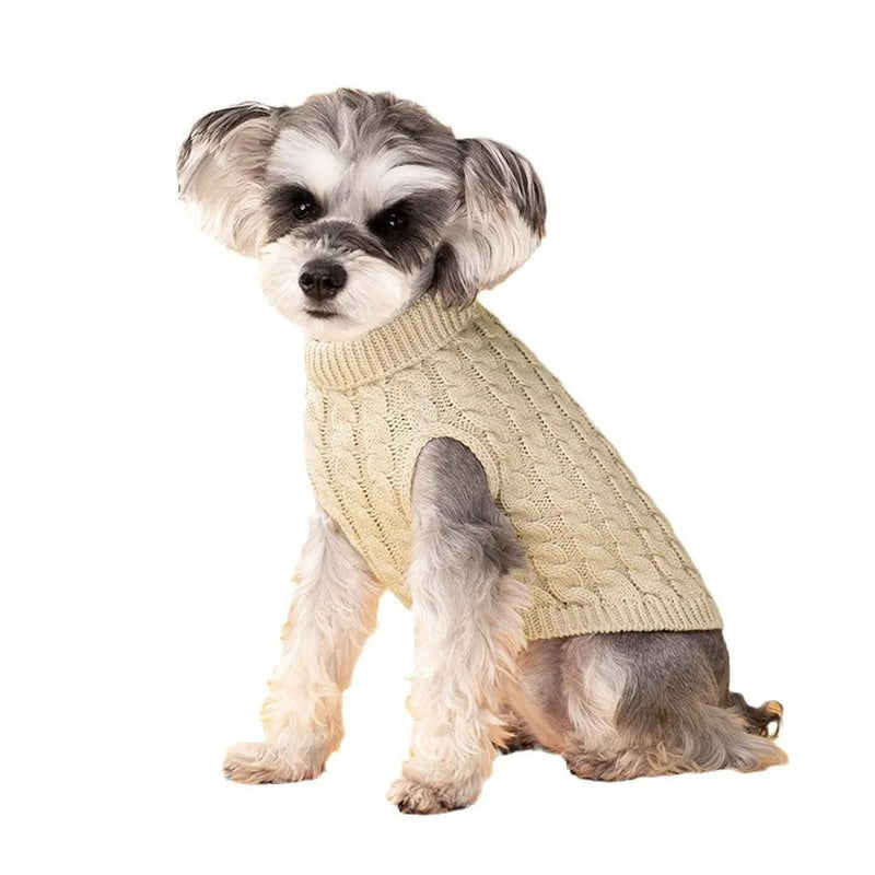 Candy - Colored Knit Sweater for Dogs Warm & Cozy Pullover with Ribbed Collar - GreenFur