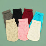Candy - Colored Knit Sweater for Dogs Warm & Cozy Pullover with Ribbed Collar - GreenFur