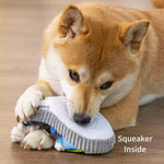 Canvas Shoes Shaped Squeaky Dog Chew Toys - GreenFur