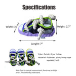 Canvas Shoes Shaped Squeaky Dog Chew Toys - GreenFur
