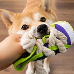 Canvas Shoes Shaped Squeaky Dog Chew Toys - GreenFur