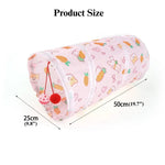 Carrot Cat Tunnel Mini Foldable Small Animal Play Tube - GreenFur