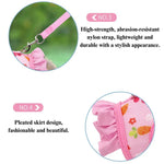 Carrot Printed Rabbit Harness with Nylon Leash for Small Animals - GreenFur