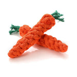 Carrots Safe Braided Puppy Teething Chew Rope Toy - GreenFur