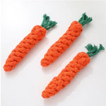 Carrots Safe Braided Puppy Teething Chew Rope Toy - GreenFur