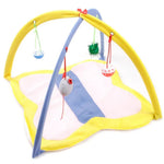 Cartoon Cat Play Mat Tent with Bell Toy Ladybug Bee Butterfly - GreenFur