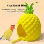 Cartoon Pineapple Bird Nest Parrot Hideout Durable PLA Shelter All Season - GreenFur