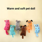 Cartoon Plush Catnip Toy with Crinkle Sound for Cats - GreenFur