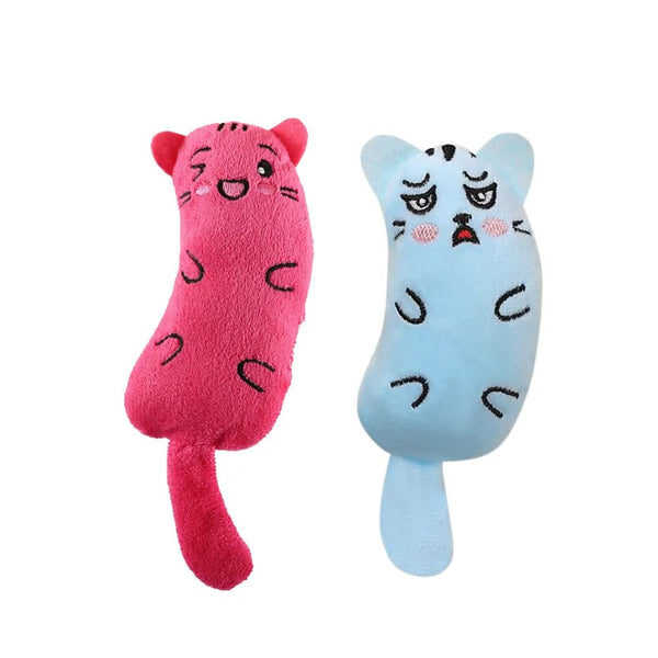 Cartoon Plush Catnip Toy with Crinkle Sound for Cats - GreenFur