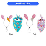 Cartoon Printed Easter Pet Dog Bandana - GreenFur