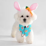 Cartoon Printed Easter Pet Dog Bandana - GreenFur