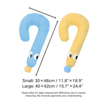 Cartoon Question Mark Cat Pillow Toy Soft Plush Hug Pet Bed - GreenFur
