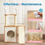 Cat Bubble Cabin Hammock Kitten Condo Tower Wooden Cat Tree - GreenFur