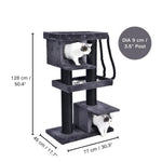 Cat Condo Thick Posts Sturdy Large Cat Trees Tower for Large Cats - GreenFur