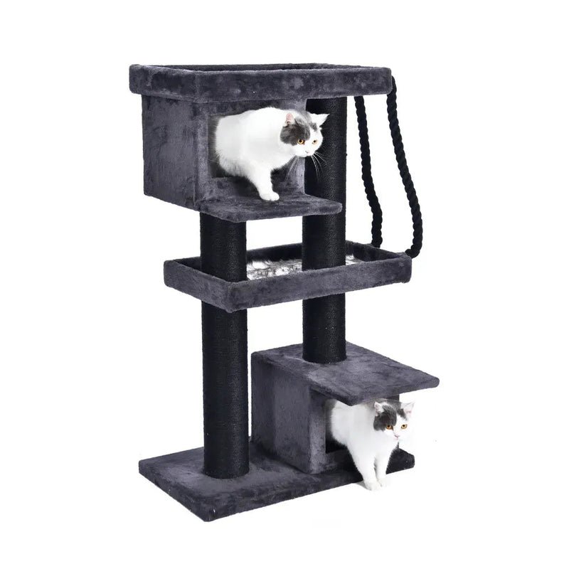 Cat Condo Thick Posts Sturdy Large Cat Trees Tower for Large Cats - GreenFur
