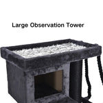 Cat Condo Thick Posts Sturdy Large Cat Trees Tower for Large Cats - GreenFur