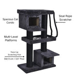 Cat Condo Thick Posts Sturdy Large Cat Trees Tower for Large Cats - GreenFur