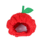 Cat Costume Apple Shaped Hat Soft Plush Cat Cap - GreenFur