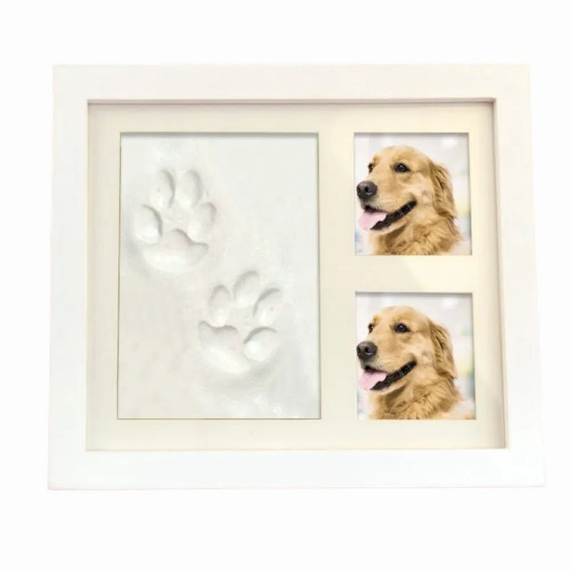 Cat Dog Memory Keepsake Photo Display Table Pet Paw DIY Ink Pad Frame - GreenFur