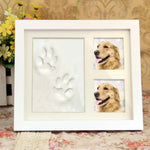 Cat Dog Memory Keepsake Photo Display Table Pet Paw DIY Ink Pad Frame - GreenFur