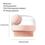 Cat Dog Soft Massage Bath Shower Pet Shampoo Brush - GreenFur