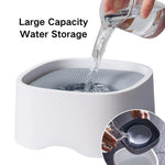 Cat Dog Water Dispenser Floating Dish No Spill Pet Water Bowl - GreenFur