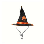 Cat Halloween Party Purple Cloak Black Hat Dog Costume Set - GreenFur