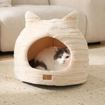 Cat Head Shaped Sponge Cat Bed - GreenFur