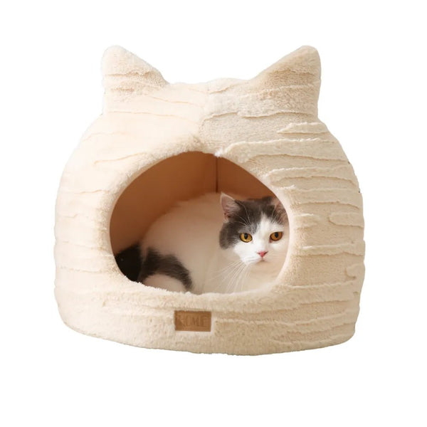 Cat Head Shaped Sponge Cat Bed - GreenFur