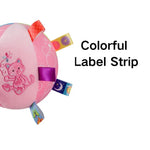 Cat Pattern Soft Stuffed Pet Interactive Fetch Ball Toy with Straps - GreenFur