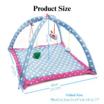 Cat Play Mat Breathable Polka Dot Tent Bed with Jingle Toy - GreenFur