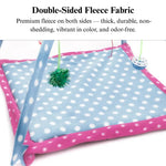 Cat Play Mat Breathable Polka Dot Tent Bed with Jingle Toy - GreenFur
