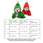 Cat Puppy Christmas Tree Cape Hooded Cloak Costume - GreenFur