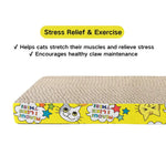 Cat Scratching Board Reversible Cardboard Scratcher for Indoor Cats - GreenFur