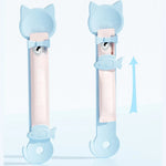 Cat Strip Feeder Spoon Fish - shaped Squeezer Cat Wet Treat Dispense Spoon - GreenFur