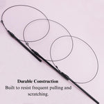 Cat Teaser Wand Toy with Spring Wire Handle Attachment - GreenFur