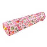Cat Tunnel Toy Foldable Summer Fruit Long Straight Play Tube - GreenFur