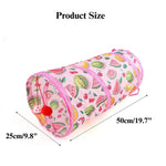 Cat Tunnel Toy Foldable Summer Fruit Small Play Tube - GreenFur