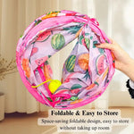 Cat Tunnel Toy Foldable Summer Fruit Small Play Tube - GreenFur