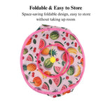 Cat Tunnel Toy Foldable Summer Fruit Square Play Tube - GreenFur