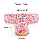 Cat Tunnel Toy Foldable Summer Fruit Three Way Play Tube - GreenFur