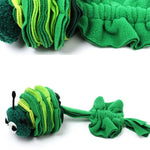 Caterpillar Sniffing and Teething Dog Chew Toy - GreenFur