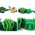 Caterpillar Sniffing and Teething Dog Chew Toy - GreenFur