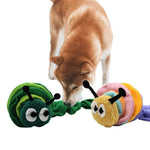 Caterpillar Sniffing and Teething Dog Chew Toy - GreenFur