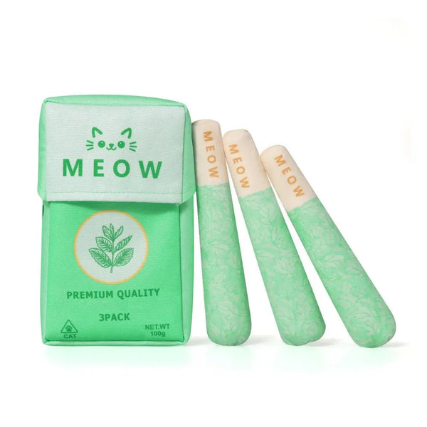 Catnip Cigarette Chew Stick for Cats Self - Play Cleaning and Indoor Fun - GreenFur