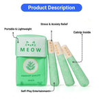 Catnip Cigarette Chew Stick for Cats Self - Play Cleaning and Indoor Fun - GreenFur
