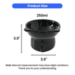 Ceramic Cat Bowl with Elevated Design and Tilted Neck Protection - GreenFur