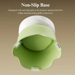 Ceramic Elevated Cat Bowl Anti Spill Food and Water Feeder - GreenFur